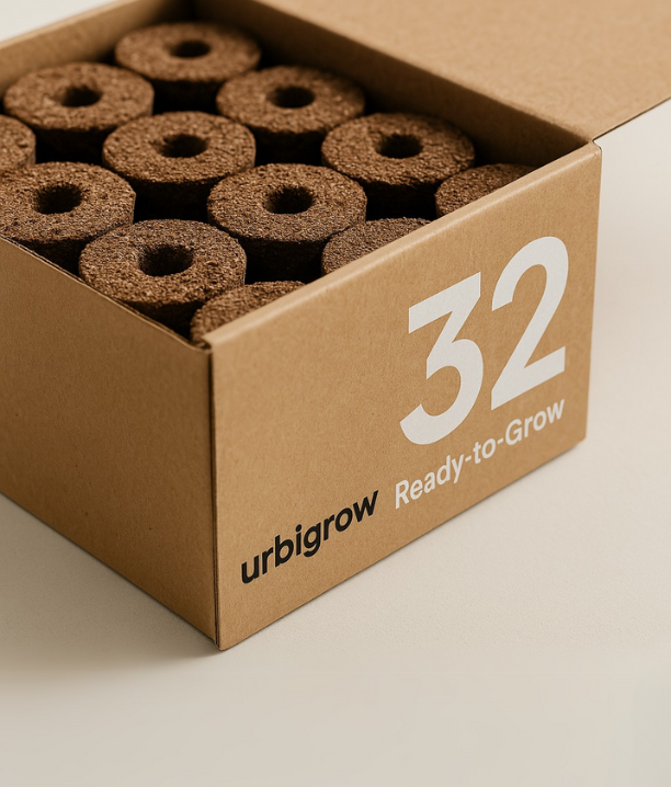 32 Ready-to-Grow Pods. Just add water!